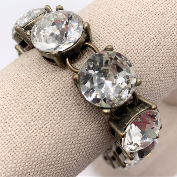 J. Crew Large Crystal Link Bracelet